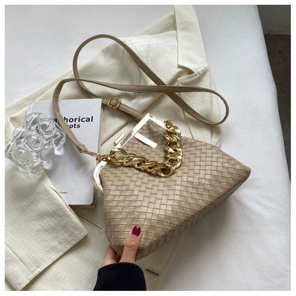 Carauana UNIU SILVER GOLD Knitted Crossbody Bag | Fashion Satchel | NEW 2024 Collection Carauana Store