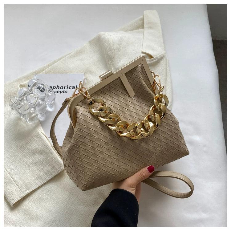 Carauana UNIU SILVER GOLD Knitted Crossbody Bag | Fashion Satchel | NEW 2024 Collection Carauana Store