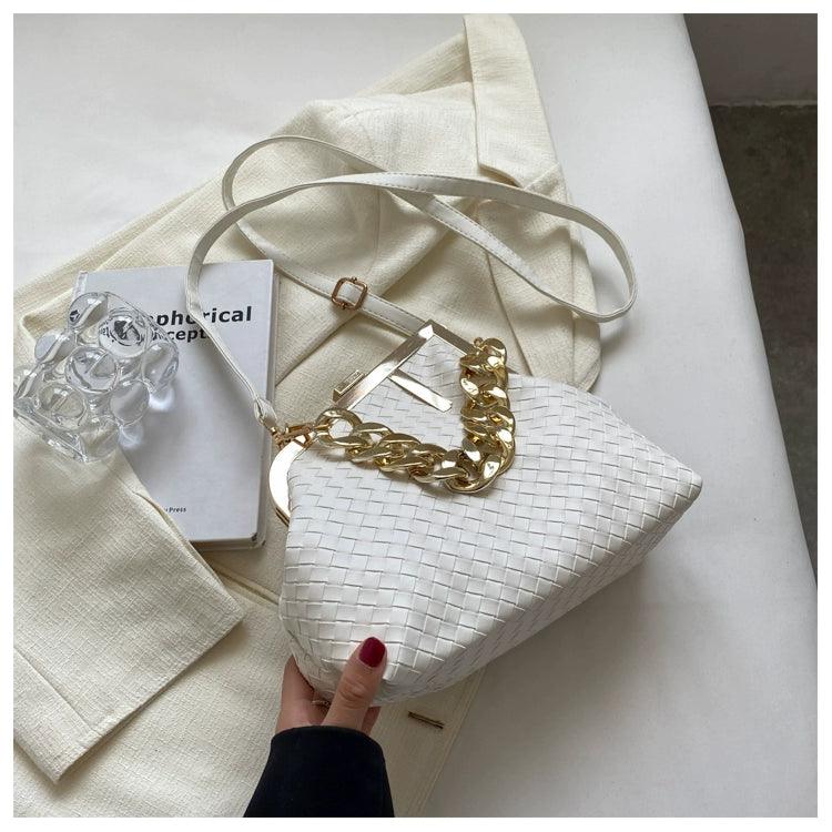 Carauana UNIU SILVER GOLD Knitted Crossbody Bag | Fashion Satchel | NEW 2024 Collection Carauana Store