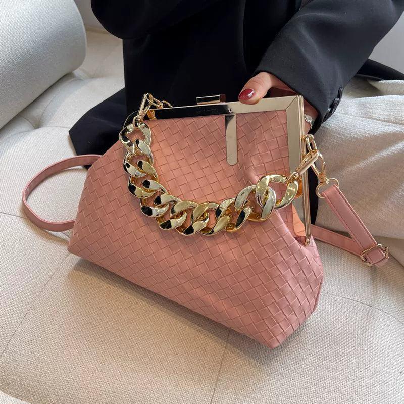 Carauana UNIU SILVER GOLD Knitted Crossbody Bag | Fashion Satchel | NEW 2024 Collection Carauana Store