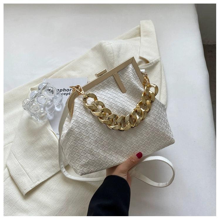 Carauana UNIU SILVER GOLD Knitted Crossbody Bag | Fashion Satchel | NEW 2024 Collection Carauana Store