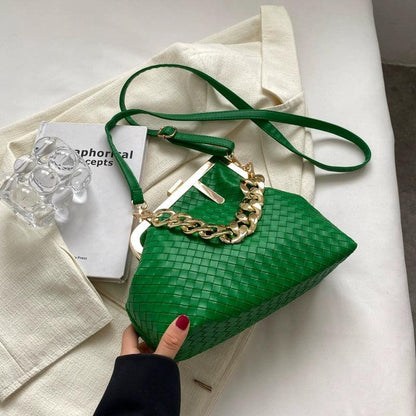 Carauana UNIU SILVER GOLD Knitted Crossbody Bag | Fashion Satchel | NEW 2024 Collection Carauana Store