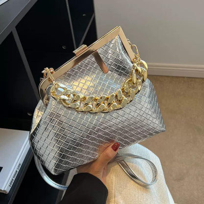 Carauana UNIU SILVER GOLD Knitted Crossbody Bag | Fashion Satchel | NEW 2024 Collection Carauana Store