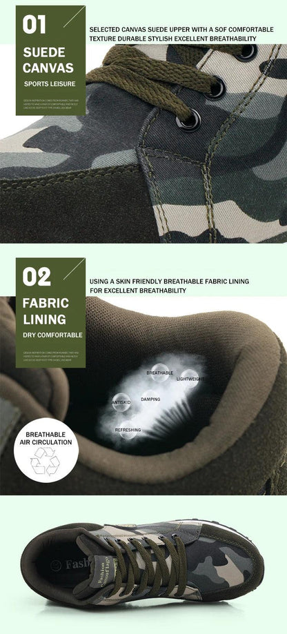 Carauana Women Camouflage 6.5cm Heel Height Increase Casual Shoes Carauana Store