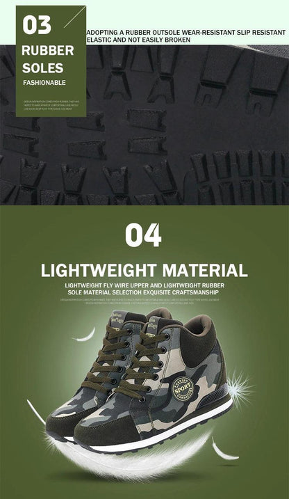 Carauana Women Camouflage 6.5cm Heel Height Increase Casual Shoes Carauana Store