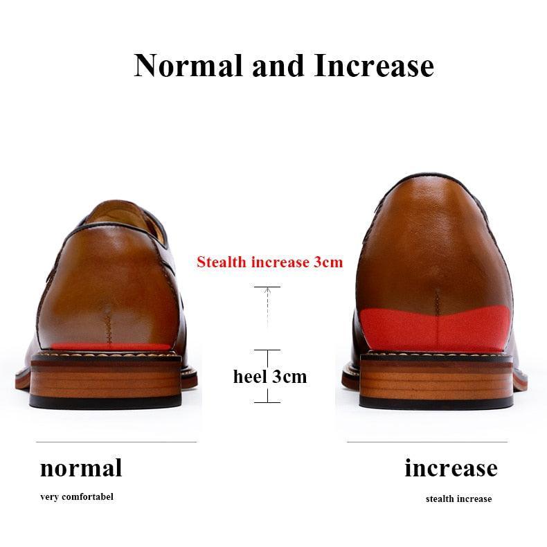 Desai Men Dress Shoes Oxfords Genuine Leather Italian Formal Shoes Carauana Store