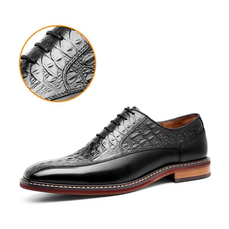 Desai Men Dress Shoes Oxfords Genuine Leather Italian Formal Shoes Carauana Store