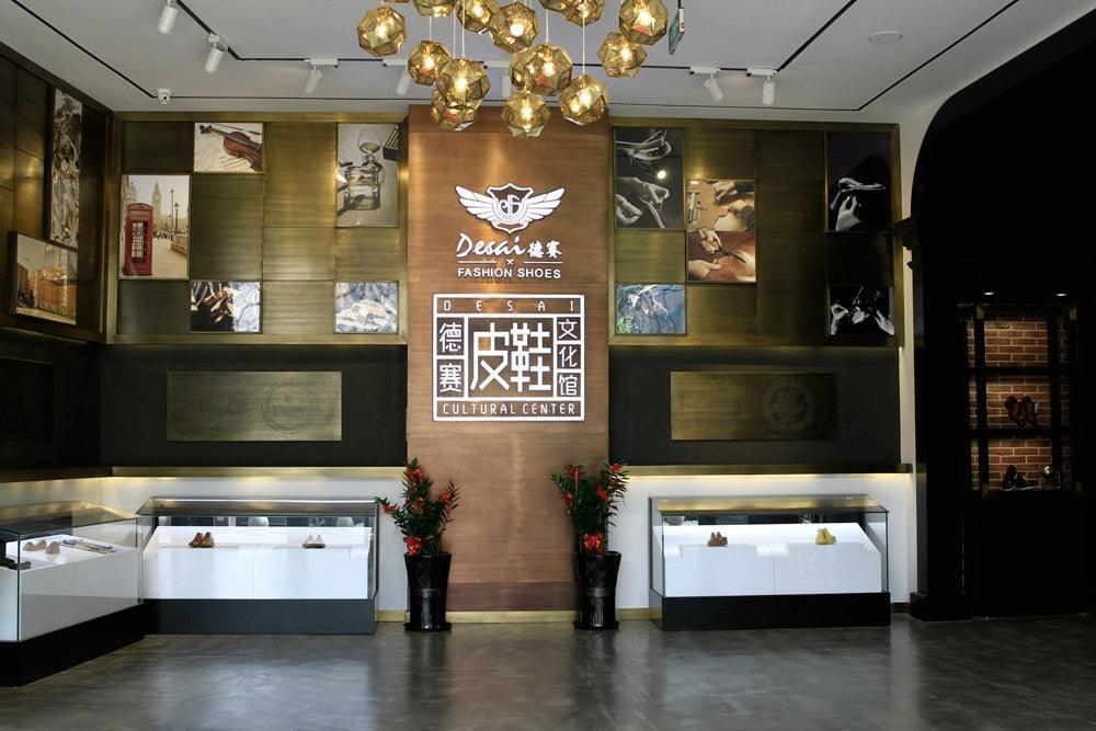 Desai Men Dress Shoes Oxfords Genuine Leather Italian Formal Shoes Carauana Store