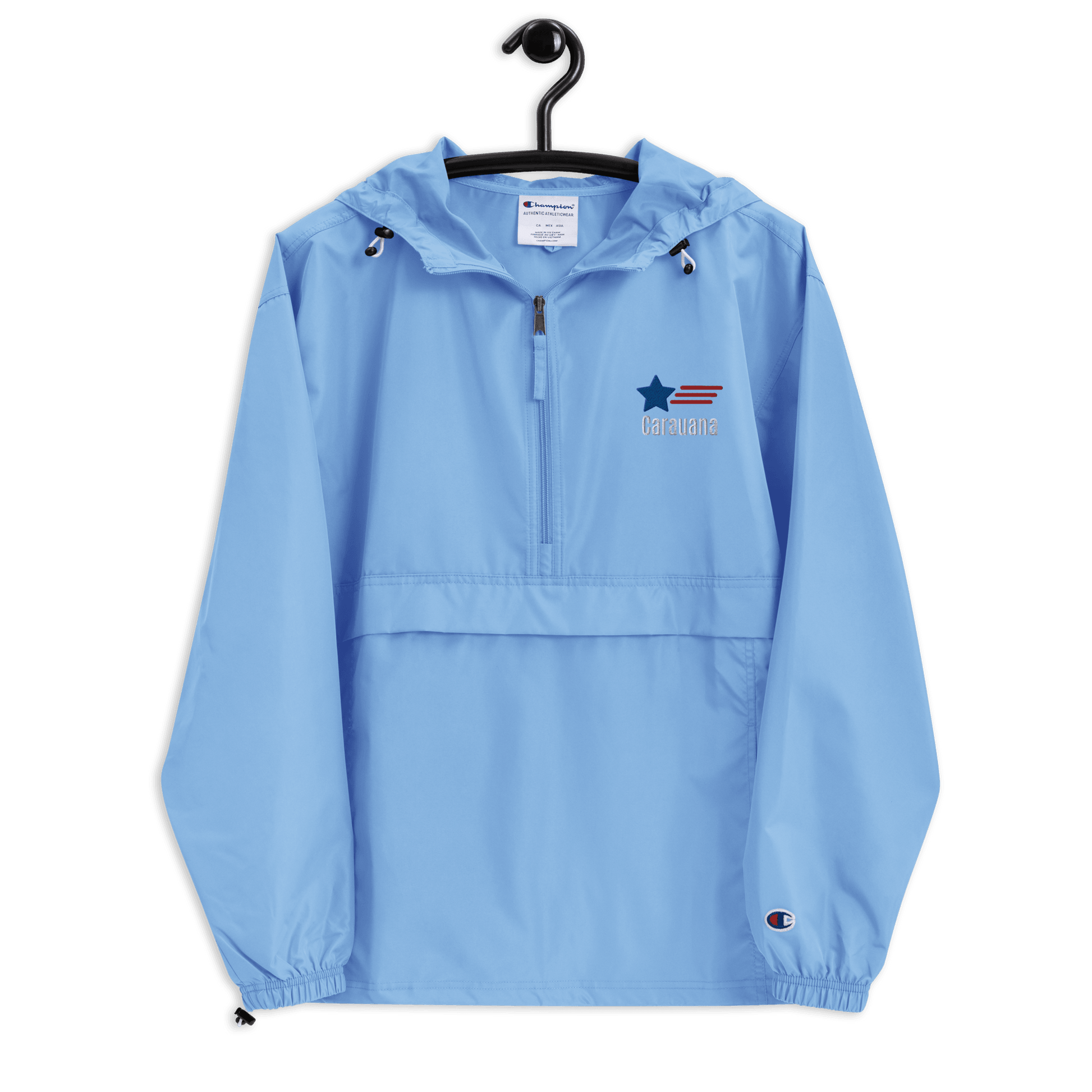 Embroidered Champion Packable Jacket Carauana Store