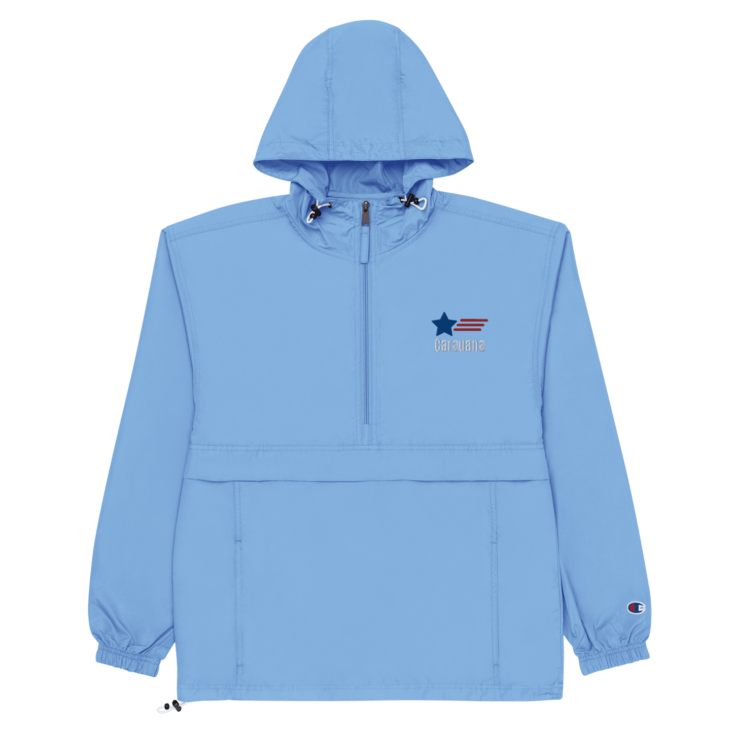 Embroidered Champion Packable Jacket Carauana Store