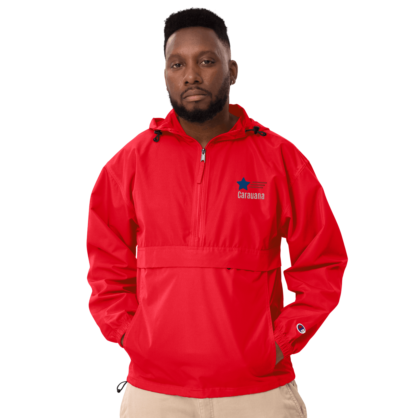 Embroidered Champion Packable Jacket Carauana Store