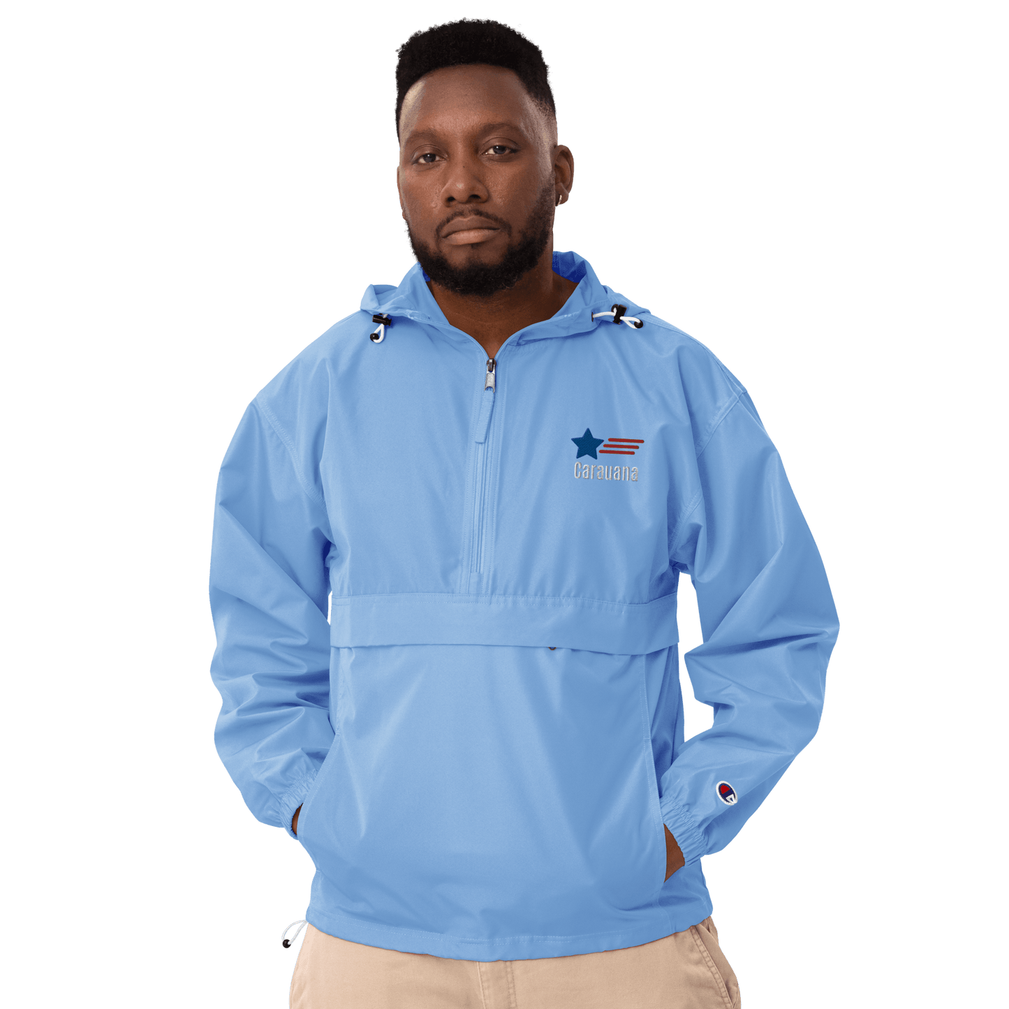 Embroidered Champion Packable Jacket Carauana Store