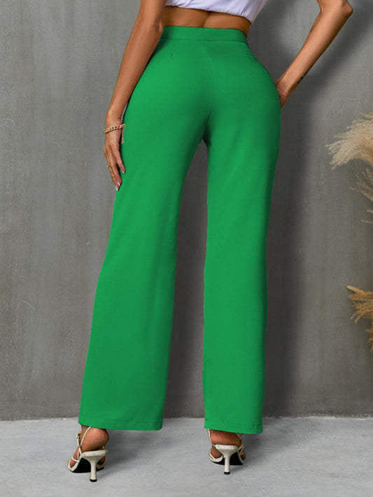 High Waist Straight Pants Carauana Store