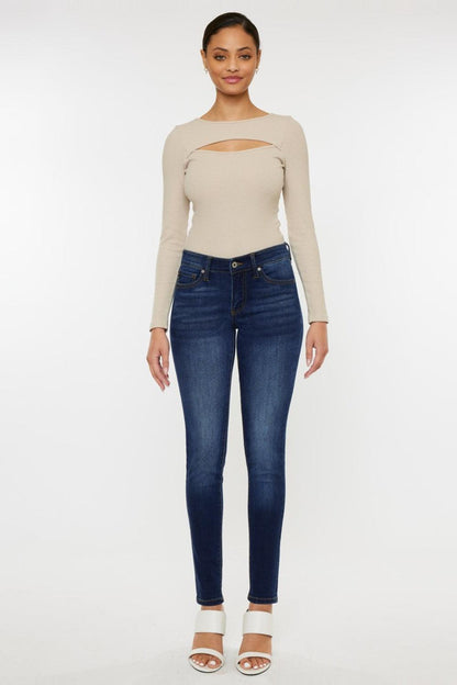 Kancan Mid Rise Gradient Skinny Jeans Carauana Store