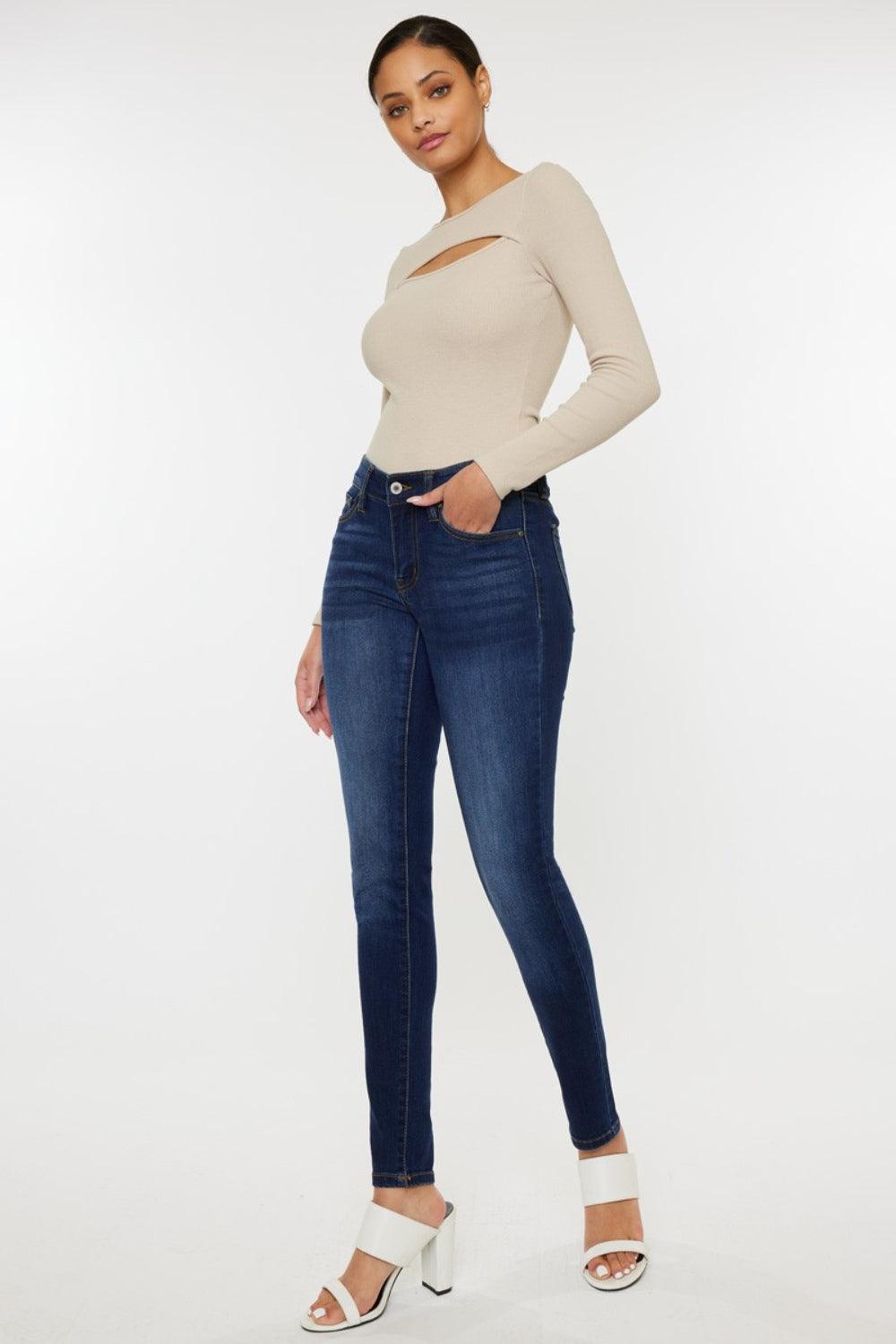Kancan Mid Rise Gradient Skinny Jeans Carauana Store