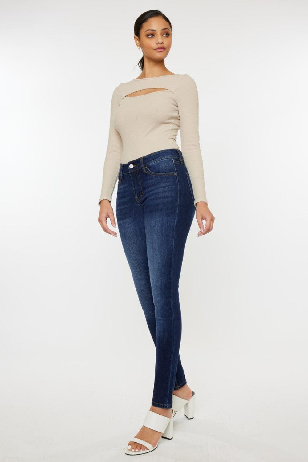 Kancan Mid Rise Gradient Skinny Jeans Carauana Store