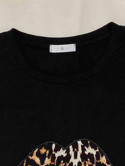 Leopard Lip Graphic Top and Shorts Lounge Set Carauana Store