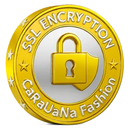 SSL Encryption logo with a lock symbol and CaRaUaNa Fashion