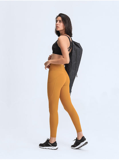 Wide Waistband Leggings with Pockets Carauana Store