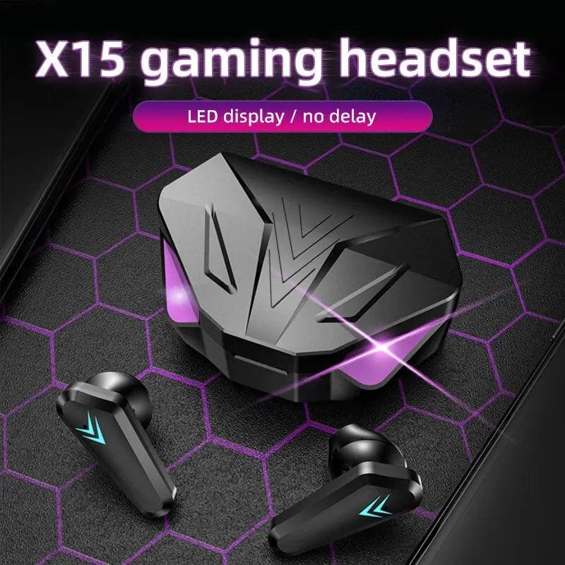 X15 TWS Wireless Bluetooth Headset LED Display Gamer Earbuds with Mic Wireless Headphones Noise Cancelling Bluetooth Earphones Carauana Store