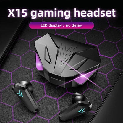 X15 TWS Wireless Bluetooth Headset LED Display Gamer Earbuds with Mic Wireless Headphones Noise Cancelling Bluetooth Earphones Carauana Store