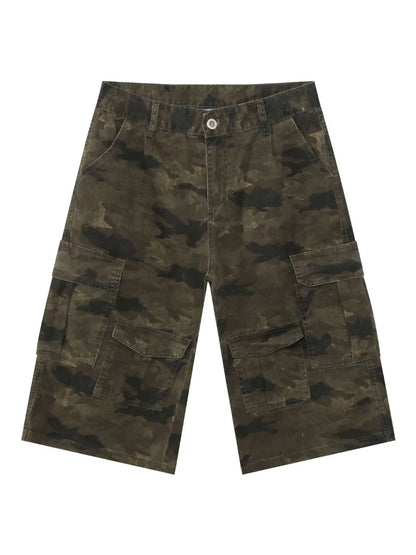 Men's Camouflage Wide Leg Cargo Jeans Carauana Store