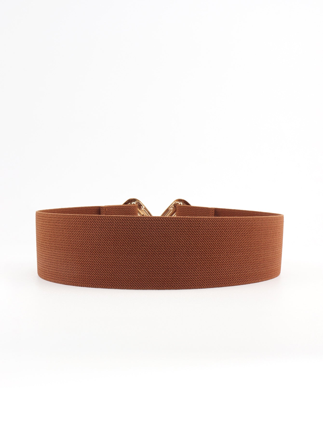 Geometric Buckle Elastic Wide Belt Carauana Store