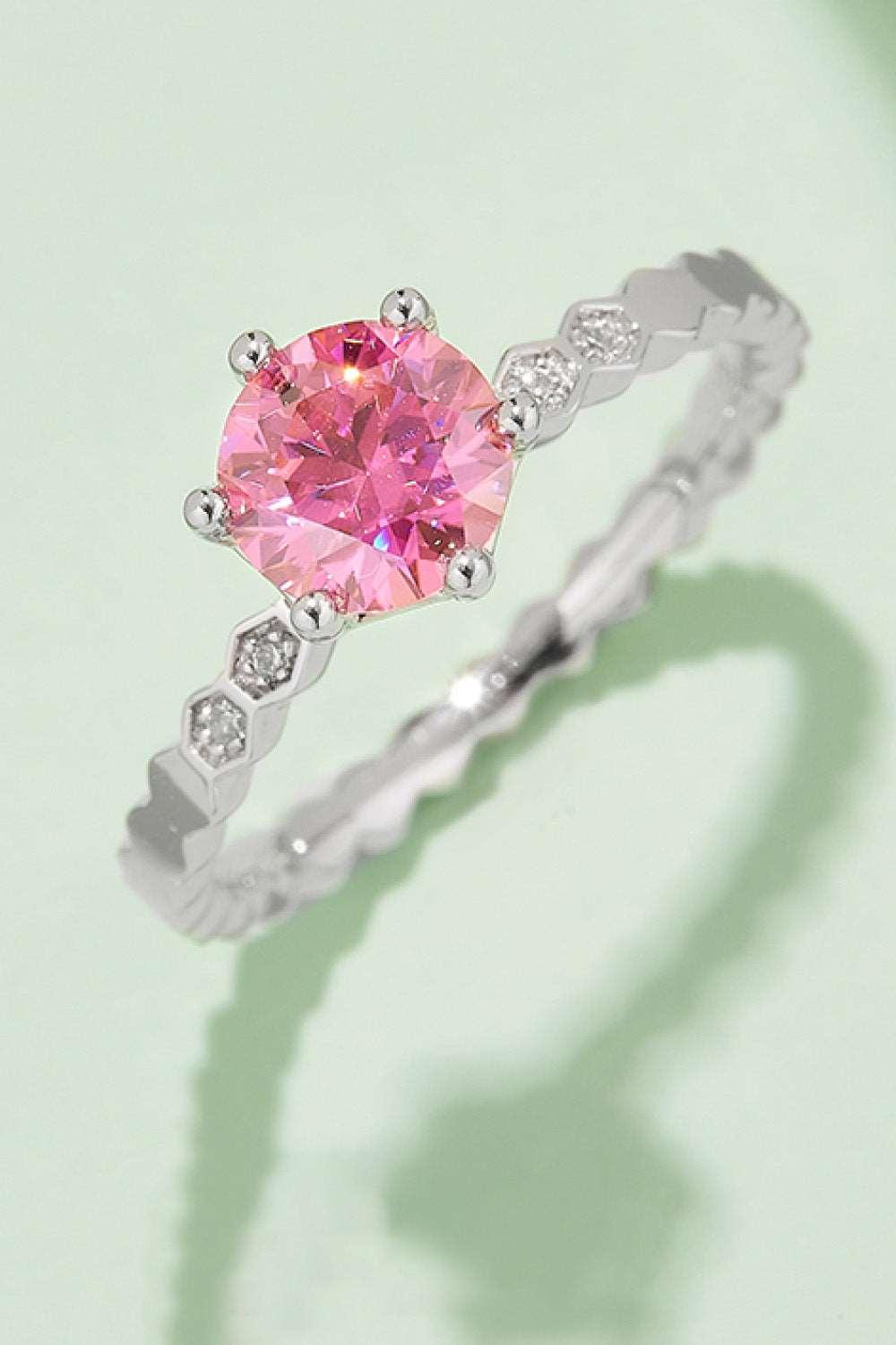 1 Carat Moissanite 6-Prong 925 Sterling Silver Ring Carauana Store