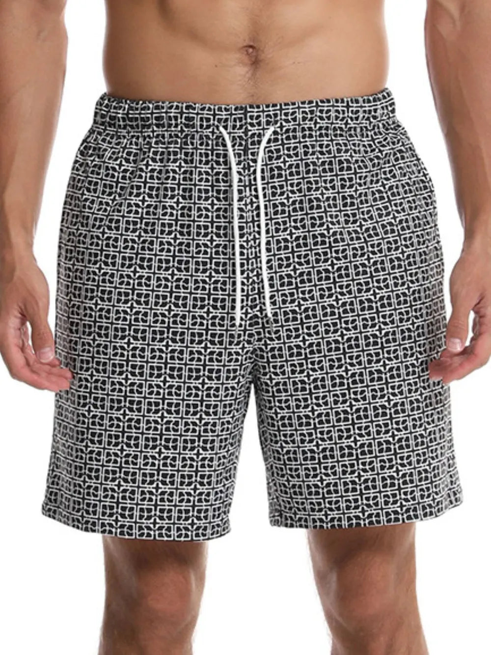 Men's Drawstring Printed Shorts with Pockets Carauana Store
