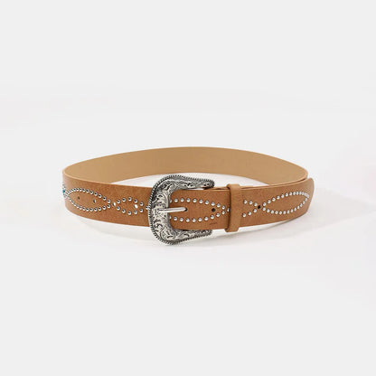 PU Leather Rhinestone Belt Carauana Store