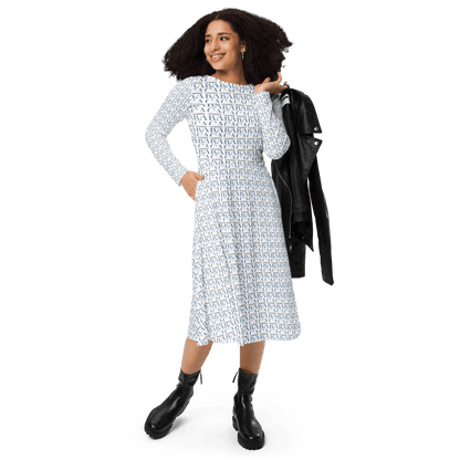 CARAUANA midi dress long sleeve Carauana Store