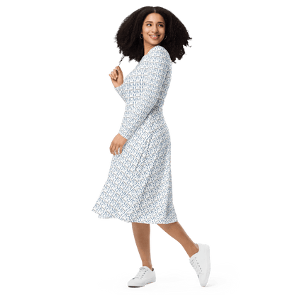 CARAUANA midi dress long sleeve Carauana Store