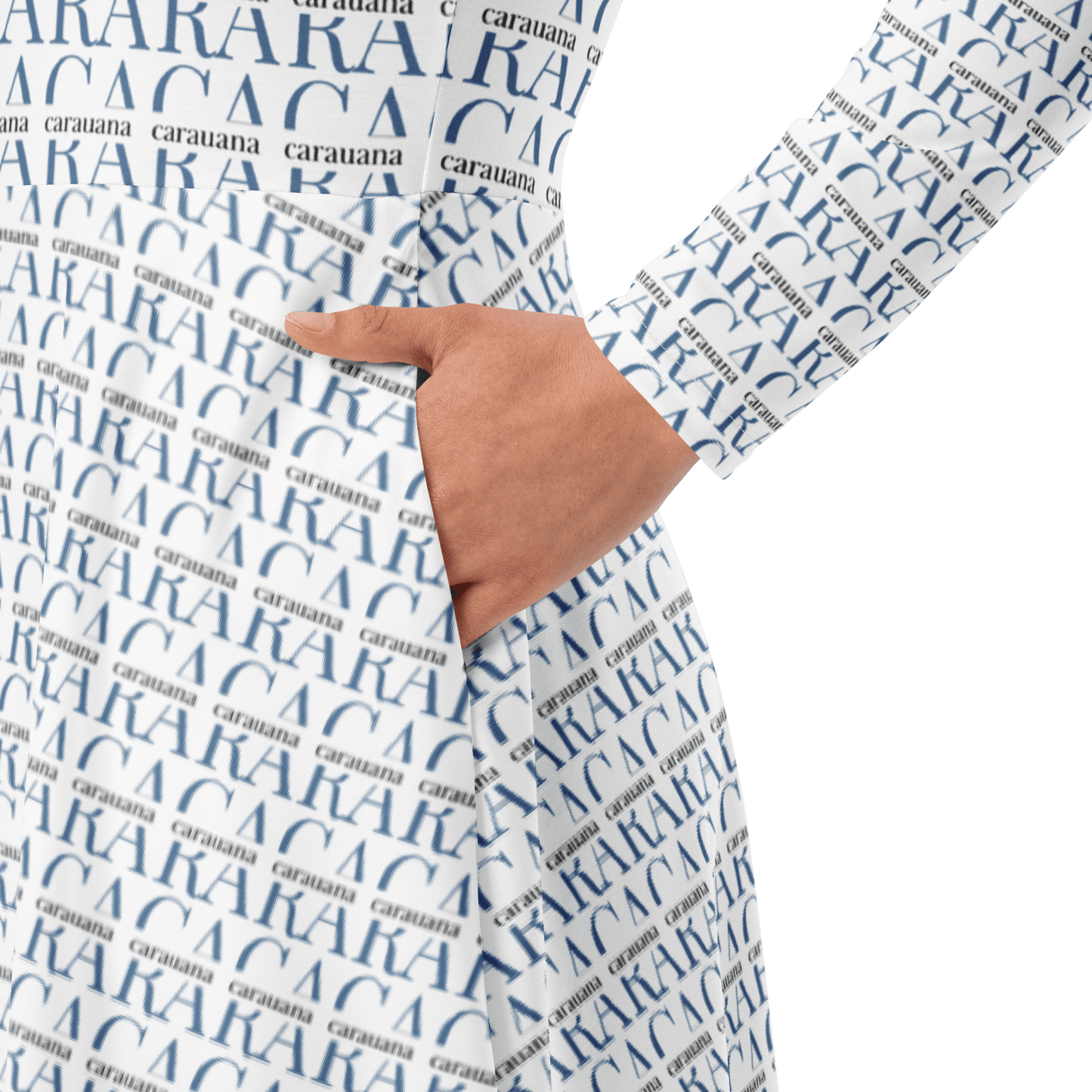 CARAUANA midi dress long sleeve Carauana Store