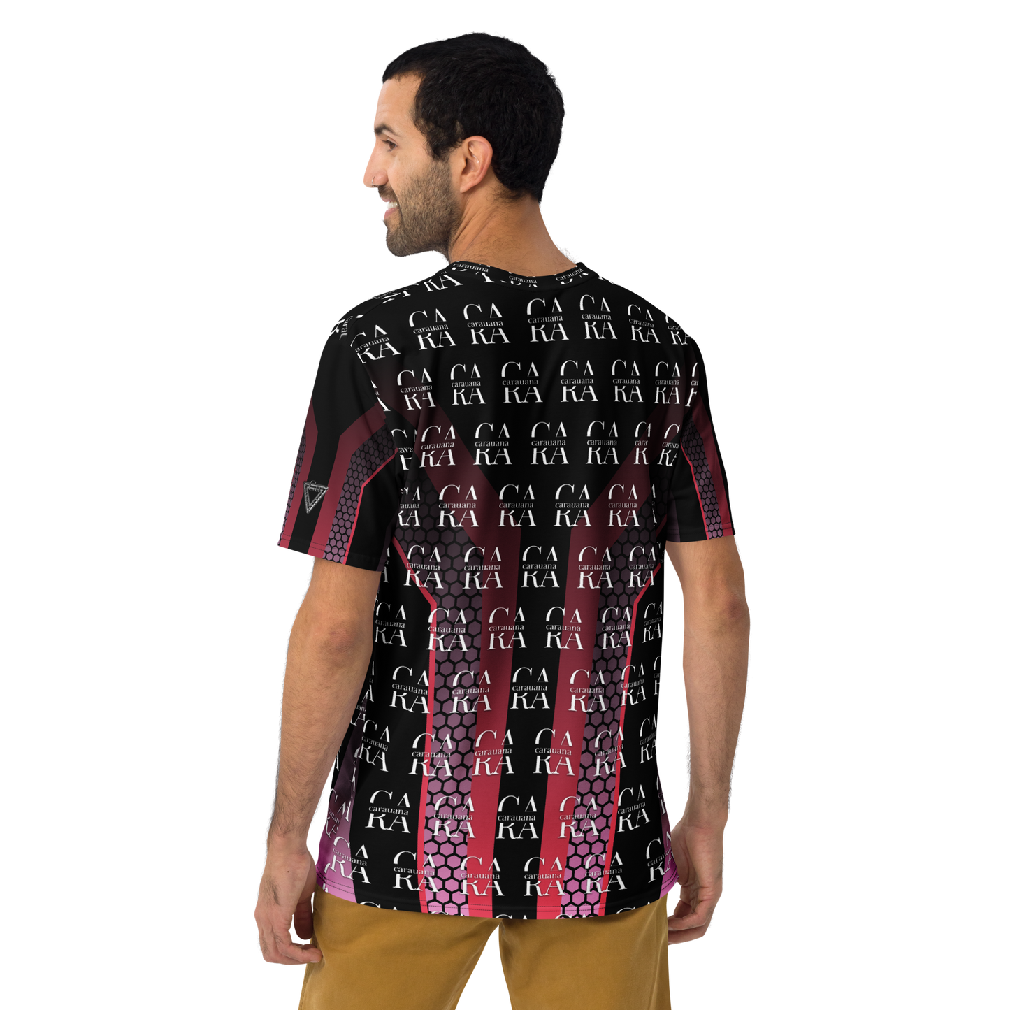 CaRaUaNa Men's t-shirt black Pink Carauana Store