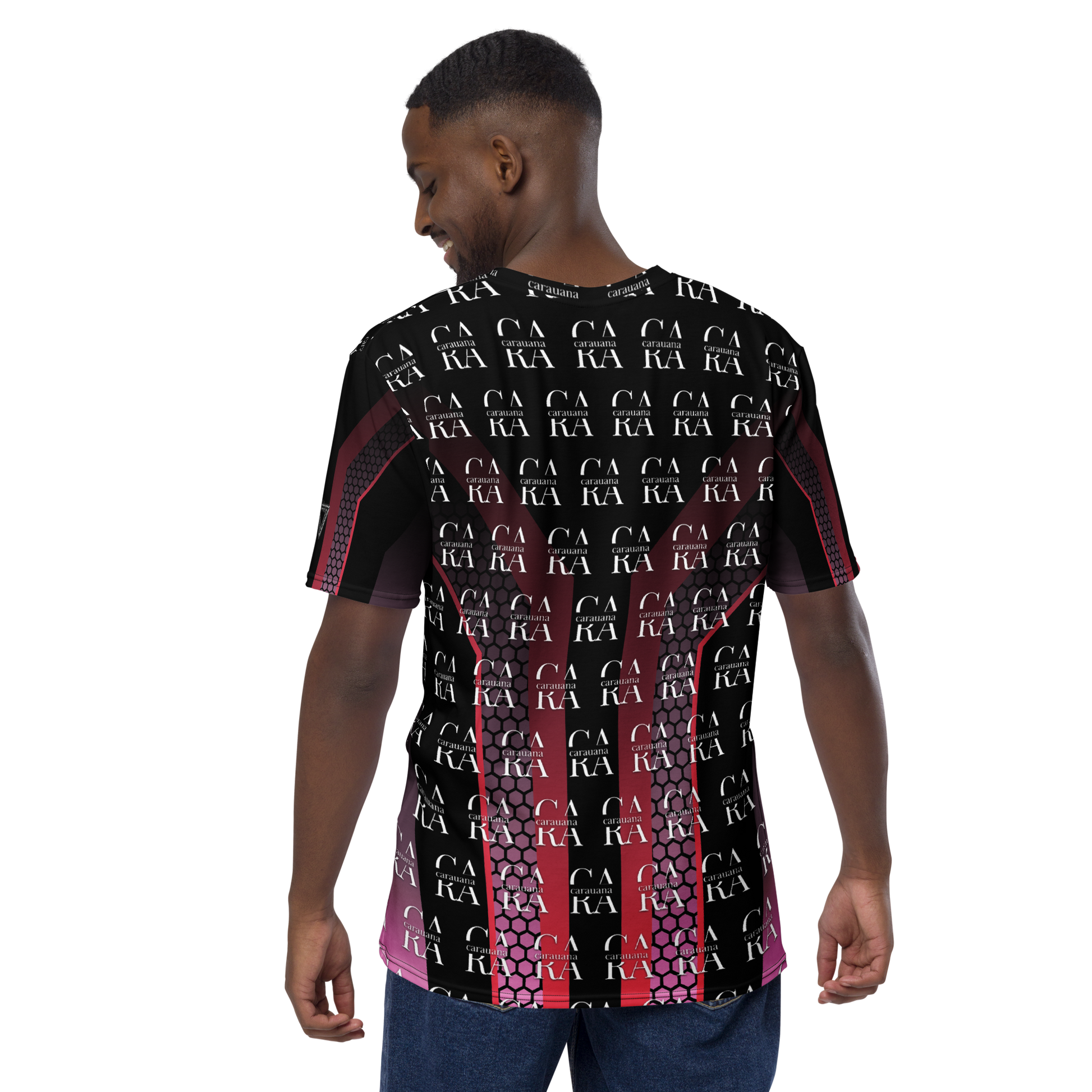 CaRaUaNa Men's t-shirt black Pink Carauana Store