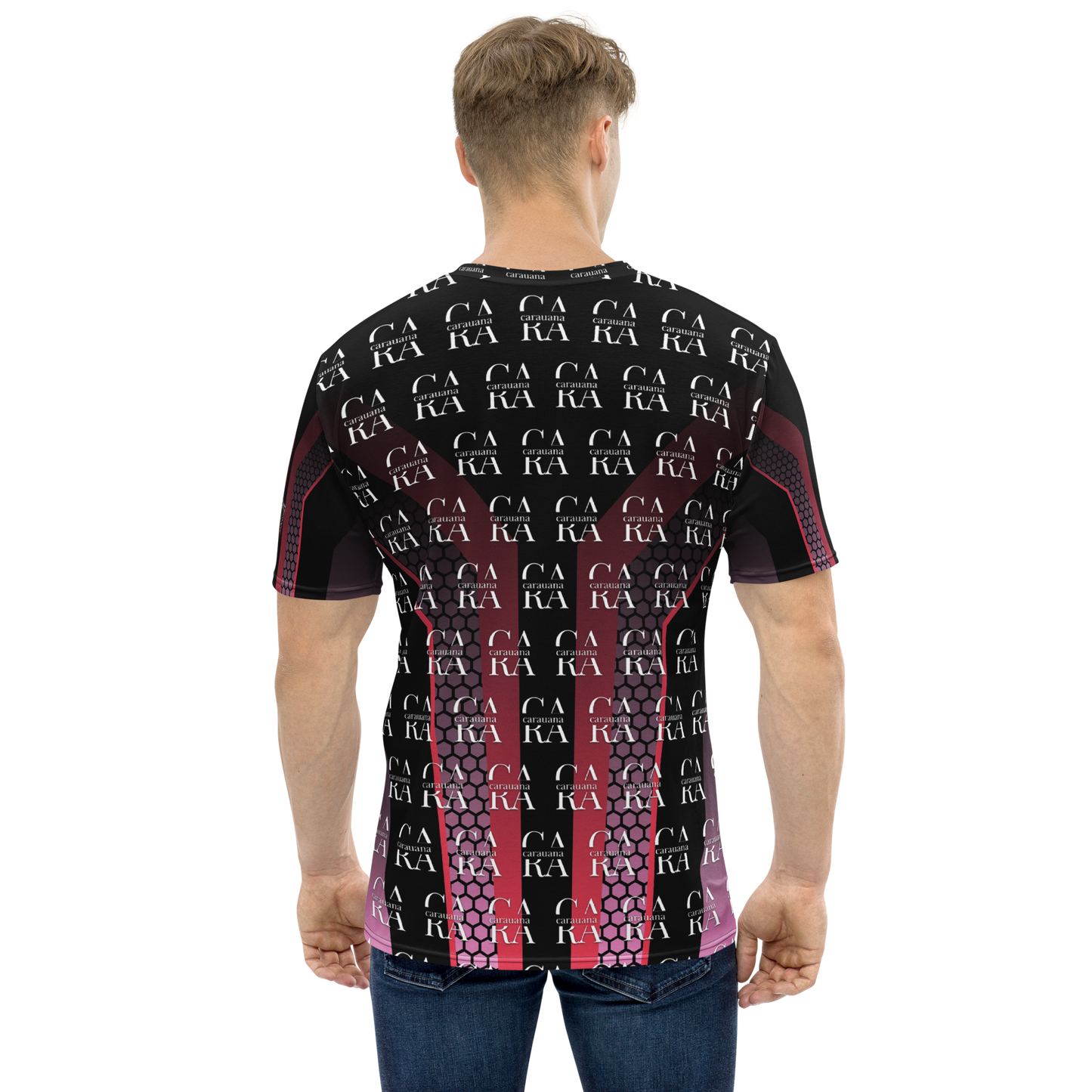 CaRaUaNa Men's t-shirt black Pink Carauana Store