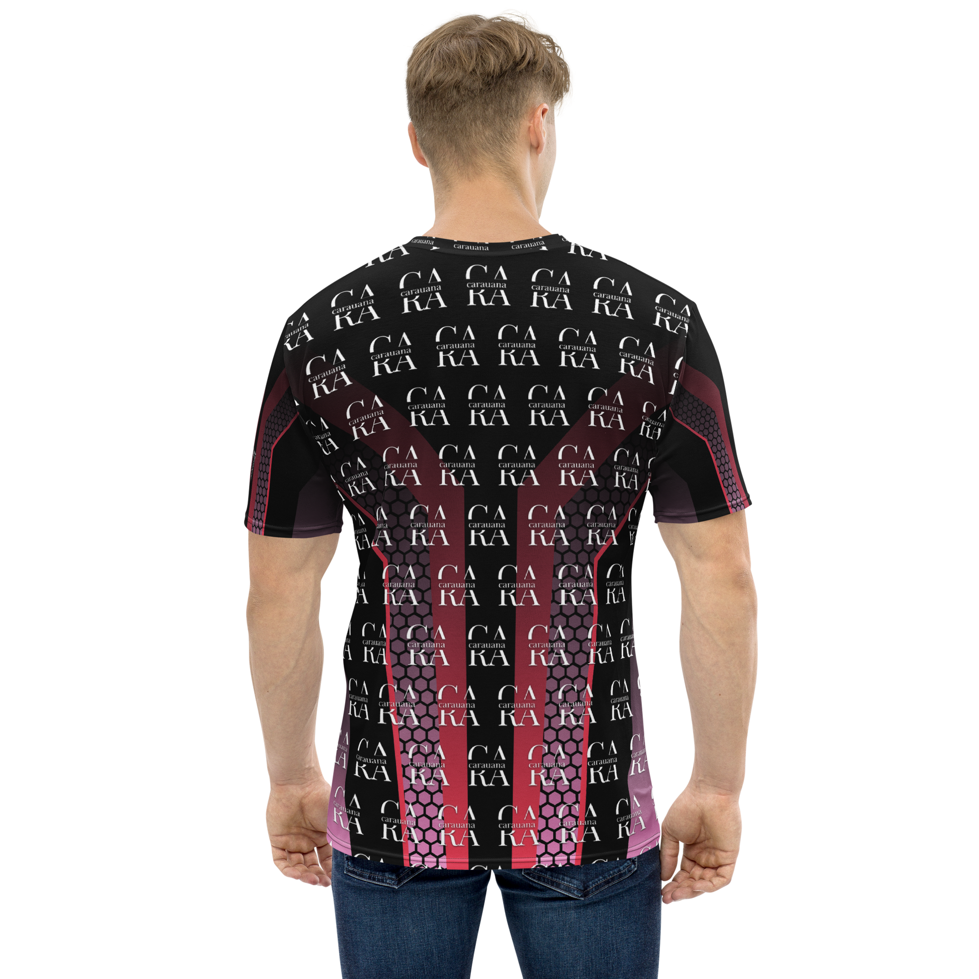 CaRaUaNa Men's t-shirt black Pink Carauana Store