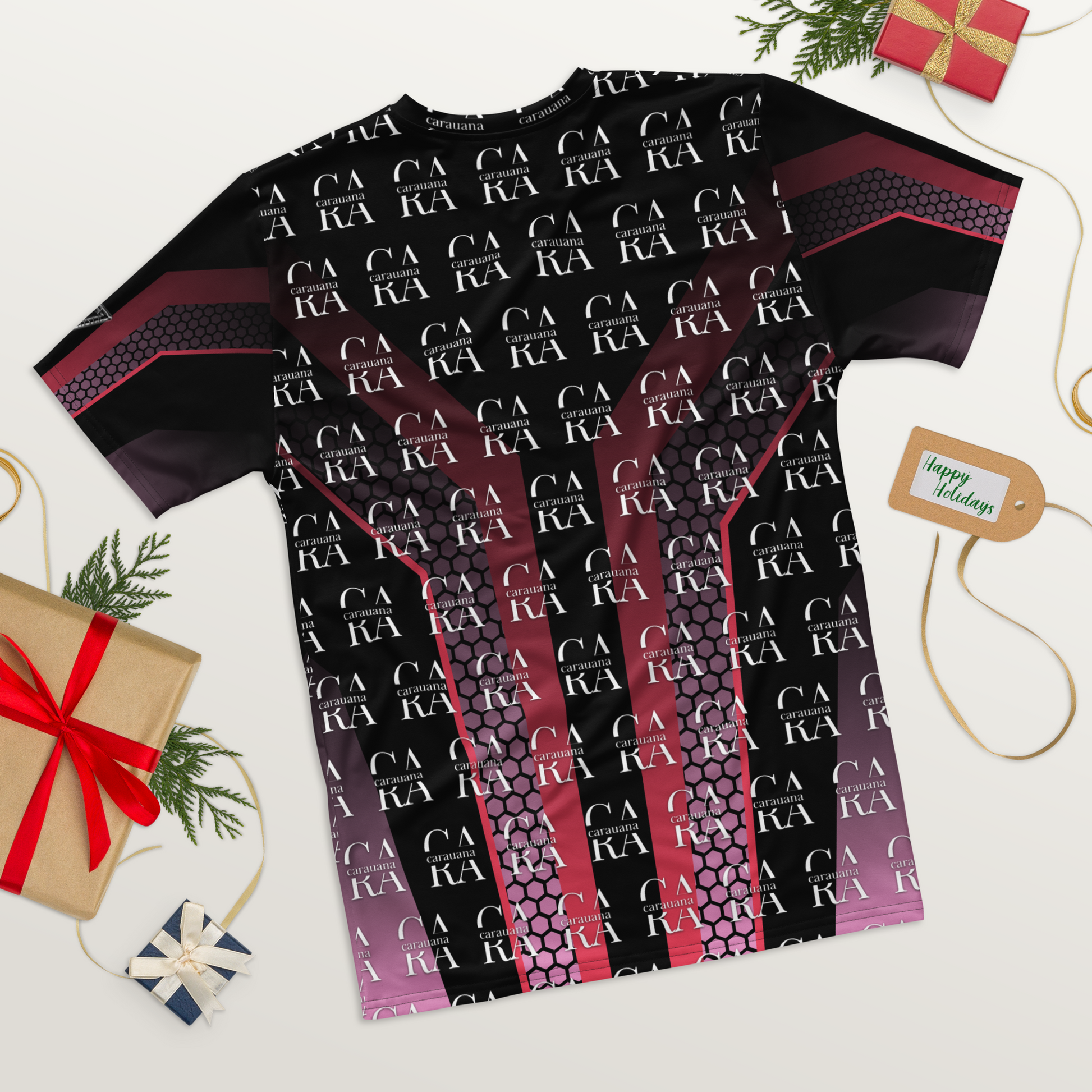 CaRaUaNa Men's t-shirt black Pink Carauana Store