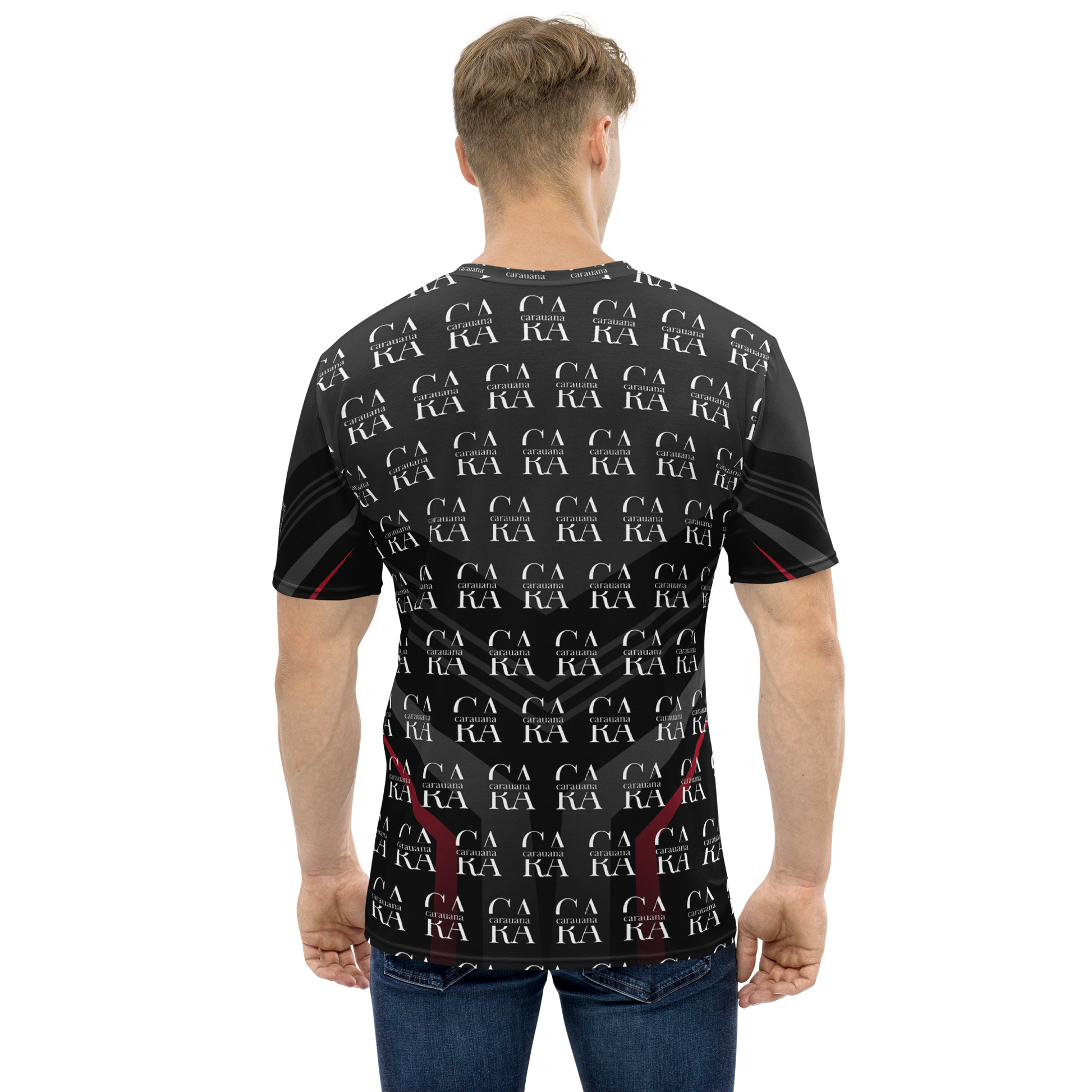 CaRaUaNa Men's t-shirt black Elegant Carauana Store