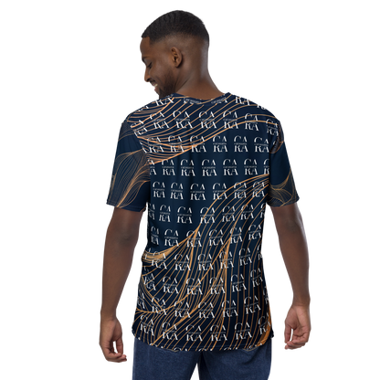 CaRaUaNa Men's t-shirt blue gold Carauana Store