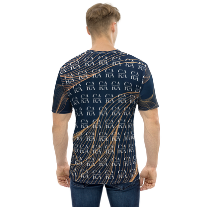 CaRaUaNa Men's t-shirt blue gold Carauana Store