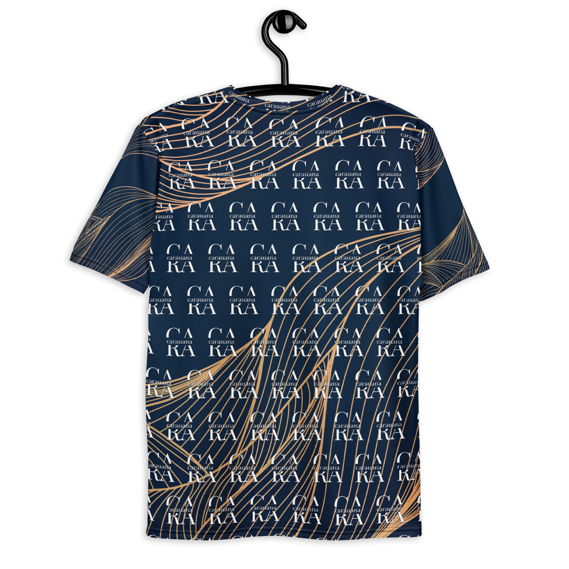 CaRaUaNa Men's t-shirt blue gold Carauana Store