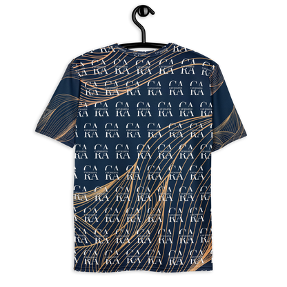 CaRaUaNa Men's t-shirt blue gold Carauana Store