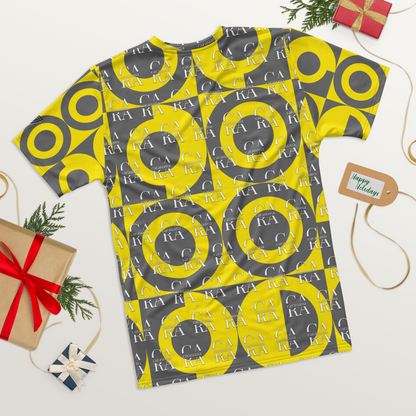 CaRaUaNa Men's t-shirt Grey Yellow Carauana Store