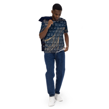 CaRaUaNa Men's t-shirt blue gold Carauana Store