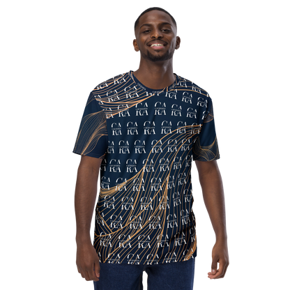 CaRaUaNa Men's t-shirt blue gold Carauana Store
