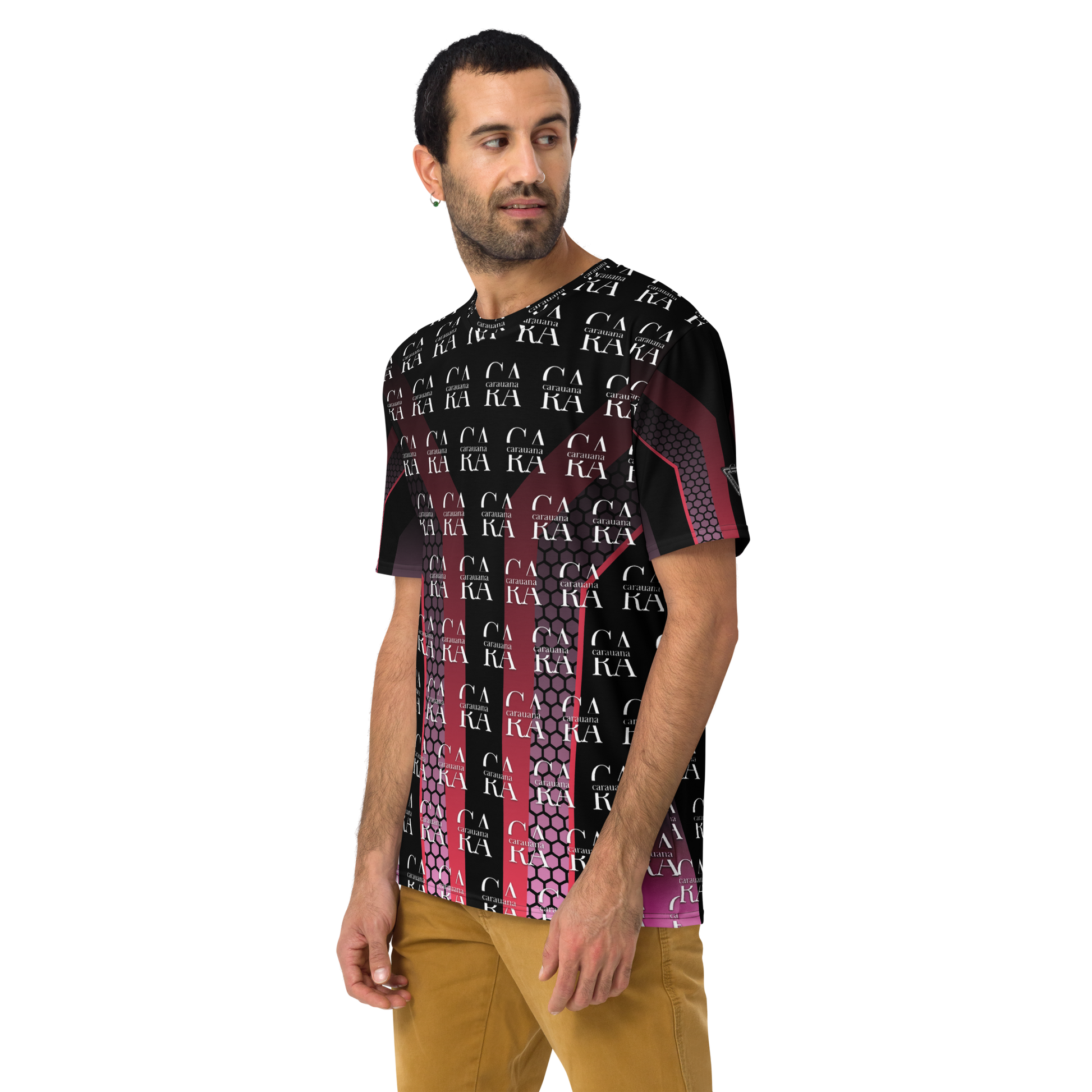 CaRaUaNa Men's t-shirt black Pink Carauana Store