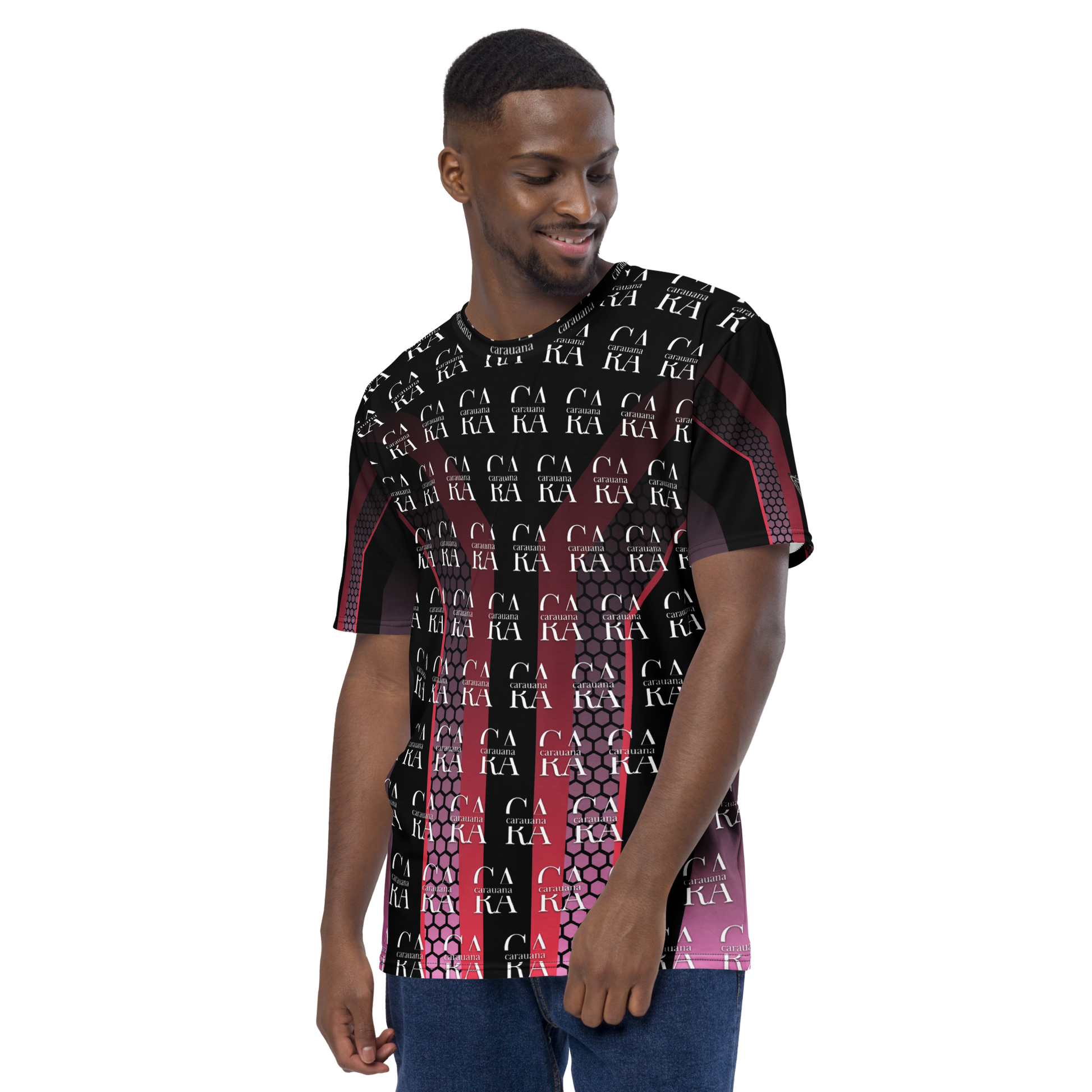 CaRaUaNa Men's t-shirt black Pink Carauana Store