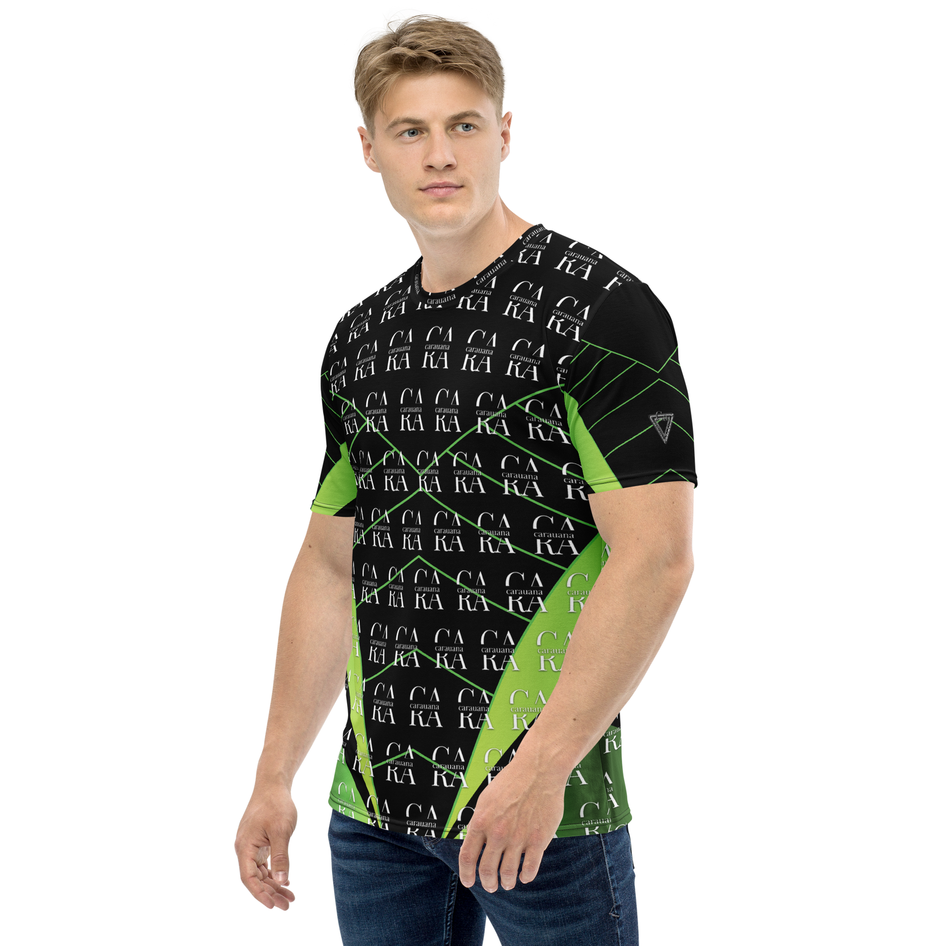 CaRaUaNa Men's t-shirt black Green Carauana Store