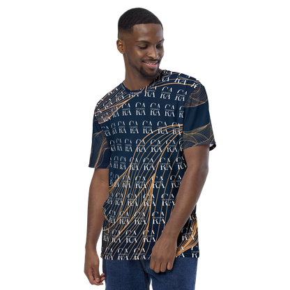 CaRaUaNa Men's t-shirt blue gold Carauana Store